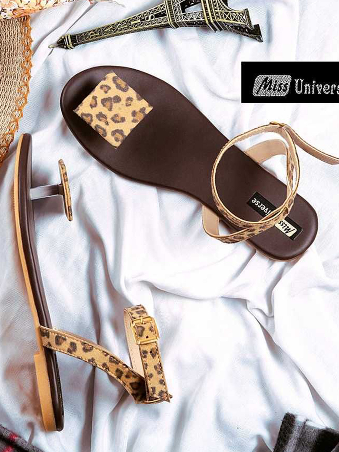 Miss Universe Women Printed Synthetic Casual One Toe Flats