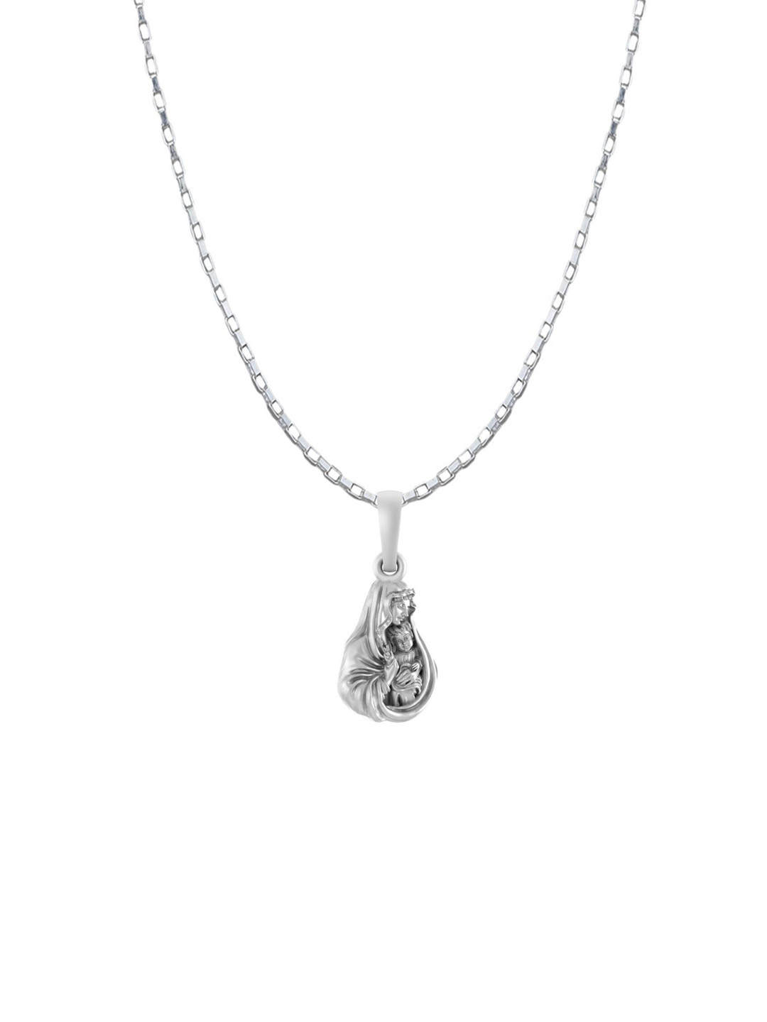 AKSHAT SAPPHIRE Men 925 Sterling Silver Contemporary Mothermarry Pendant With Chain