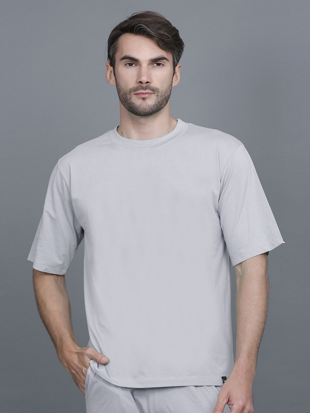 GODFREY Round Neck Cotton Oversized T-shirt