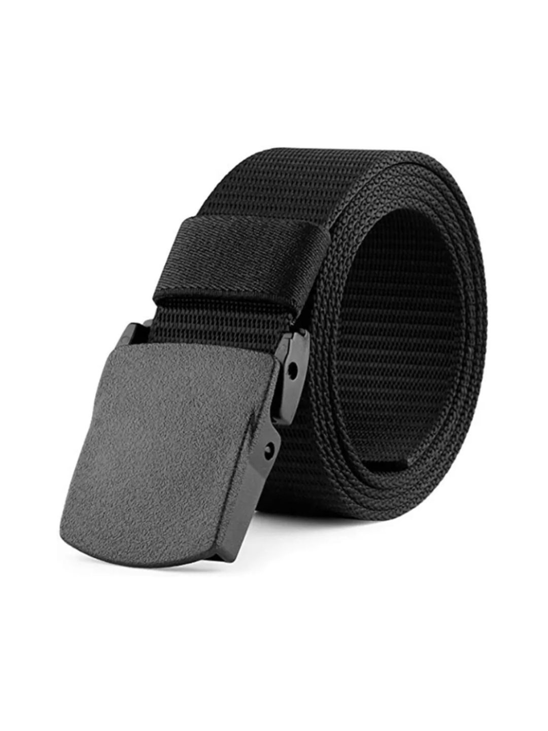 Niddleman Men Woven Design Belt With Slider Buckle Closure