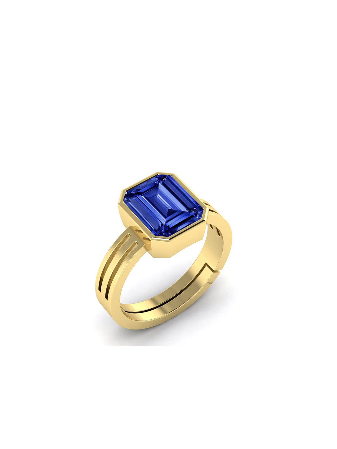 RRVGEM Blue Sapphire 3.25 Ratti T Ring