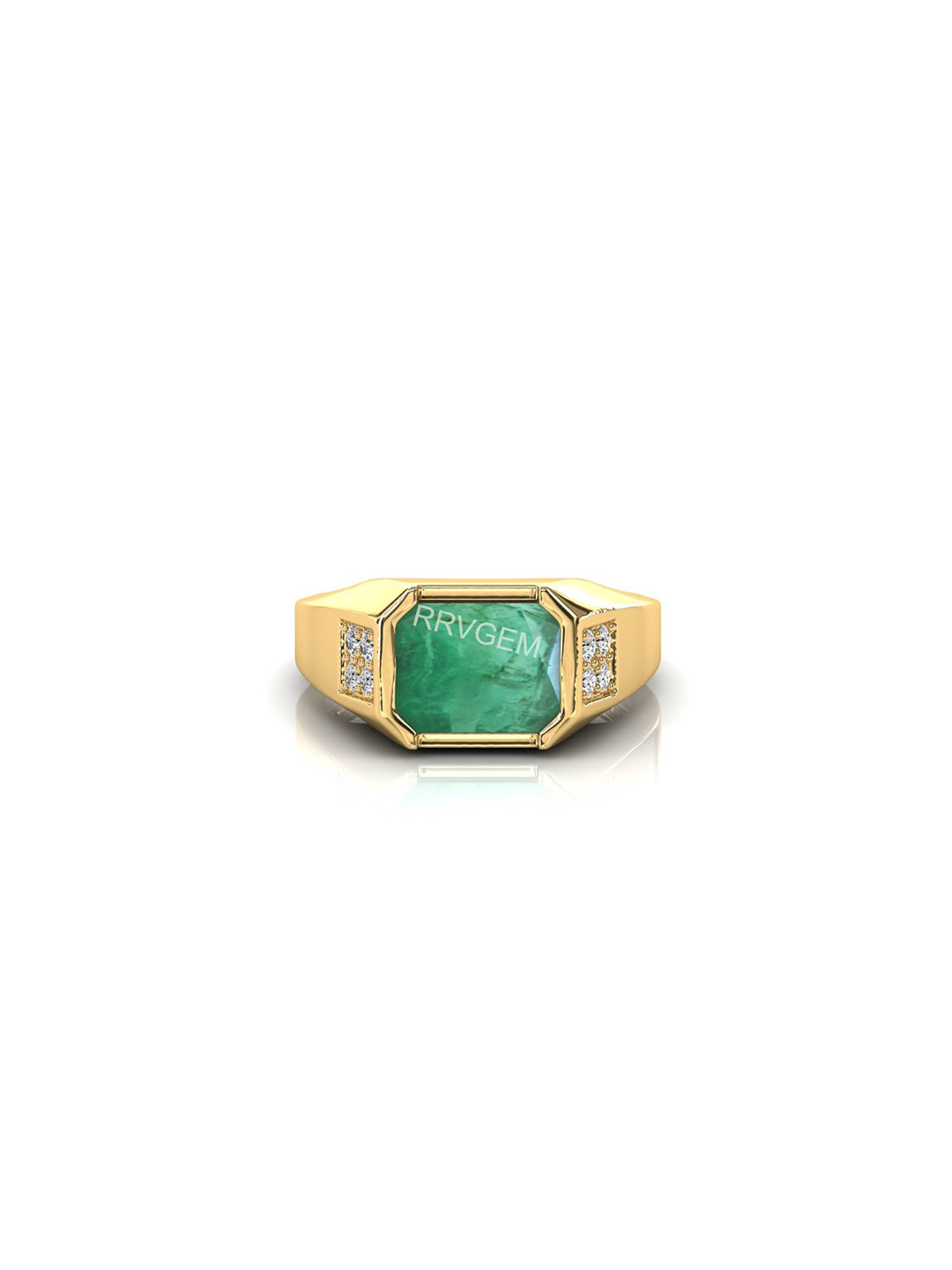 RRVGEM Emerald Ring 4.25 Ratti To 4.00 Finger Ring