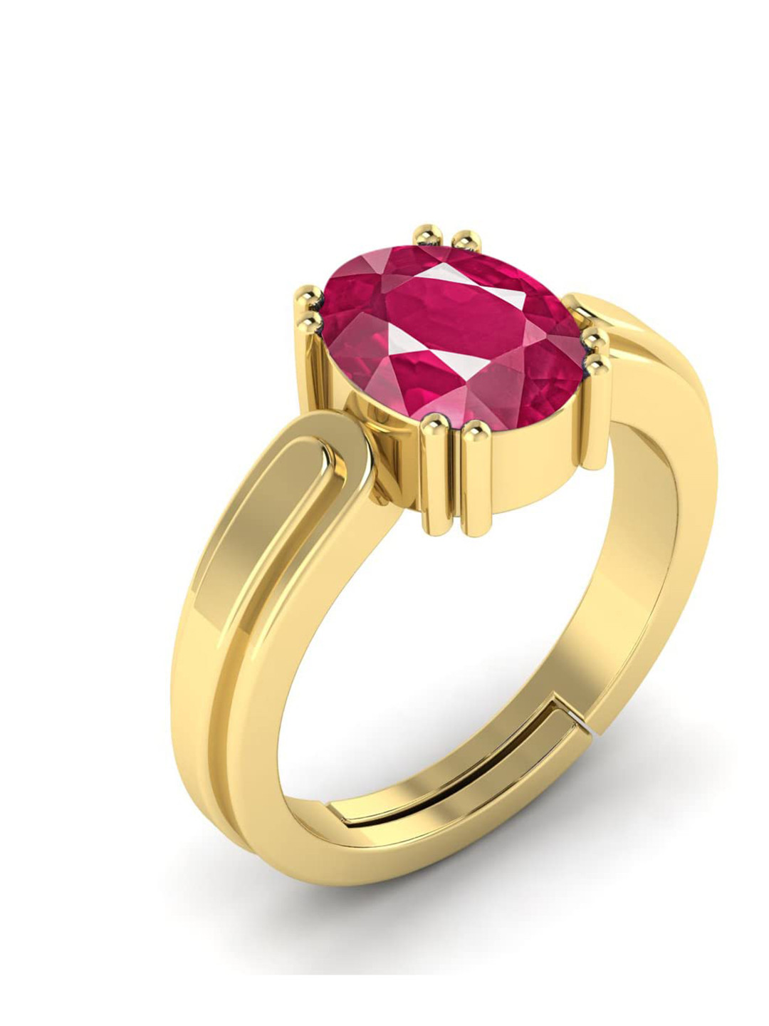 RRVGEM 11.00 KT A+ Quality Ruby Adjustable Ring