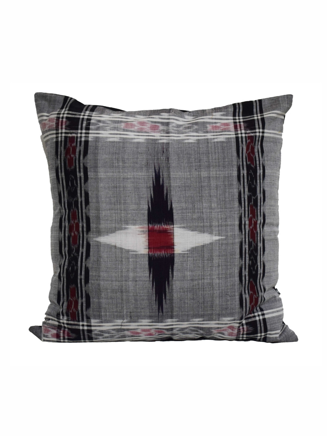 VibhKala Grey Melange Abstract Square Cushion Covers