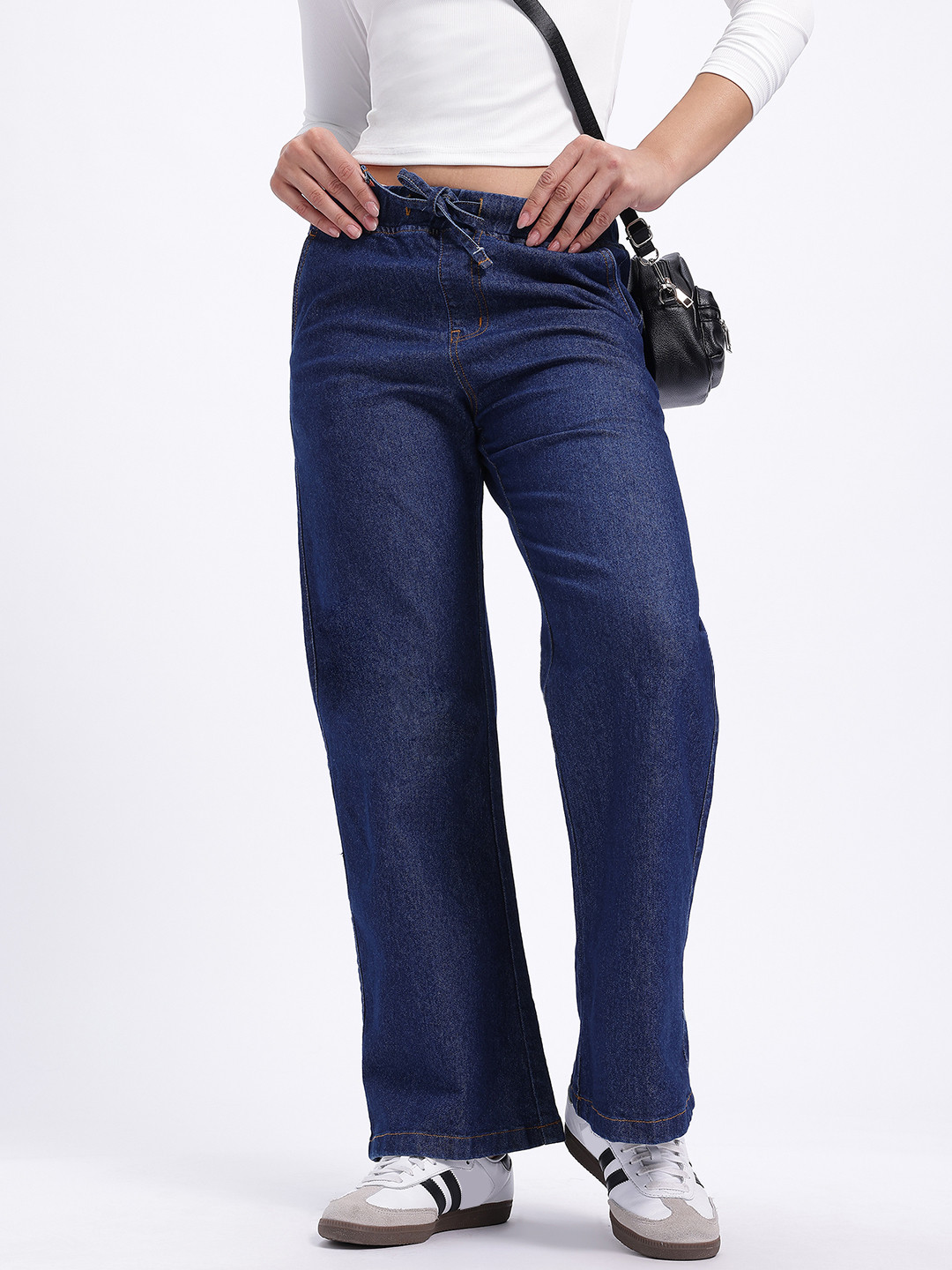 glitchez Women Denim Drift Wide Leg Jeans