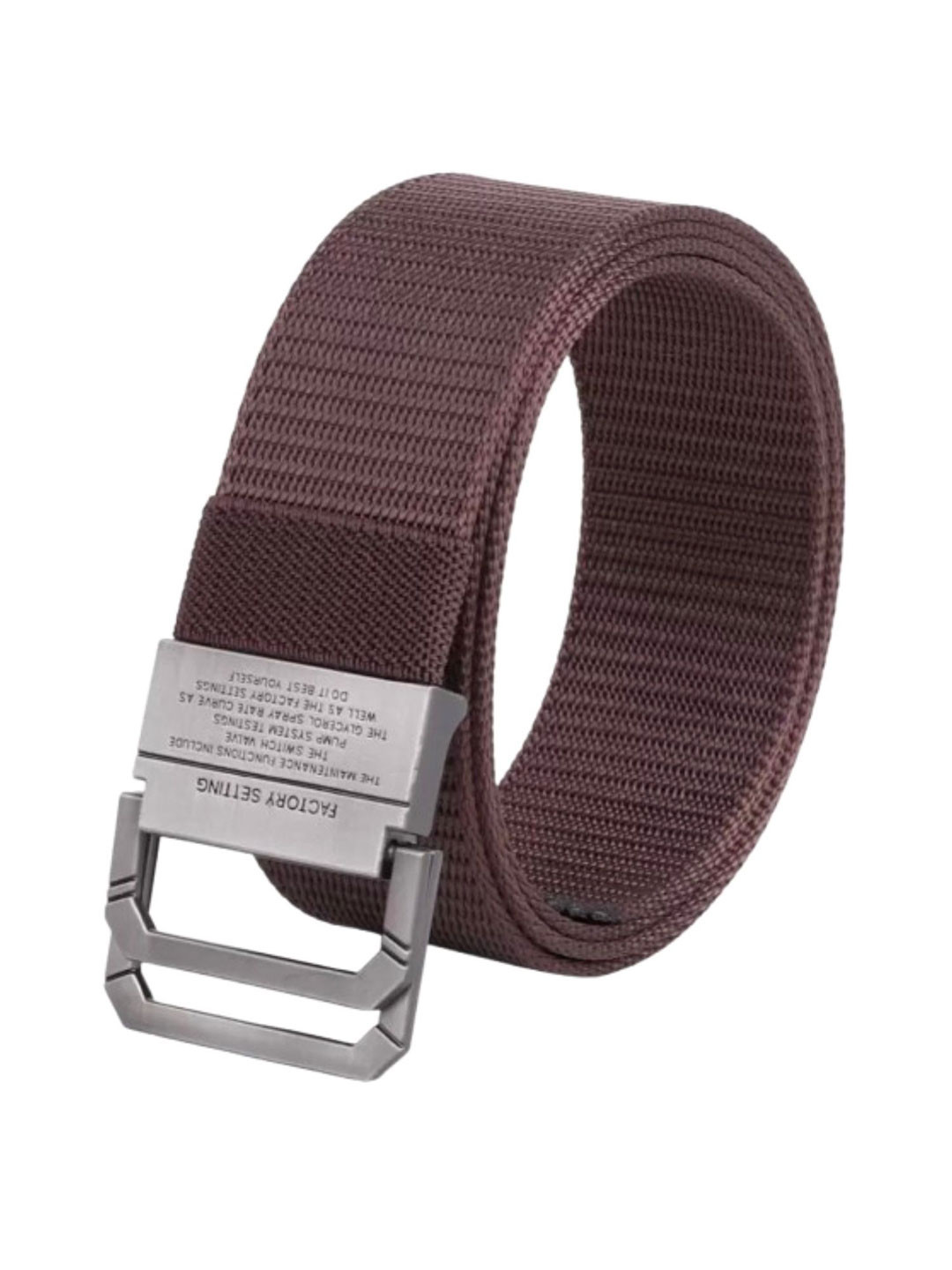 Niddleman Men Woven Slim Belt With A D-Ring Closure