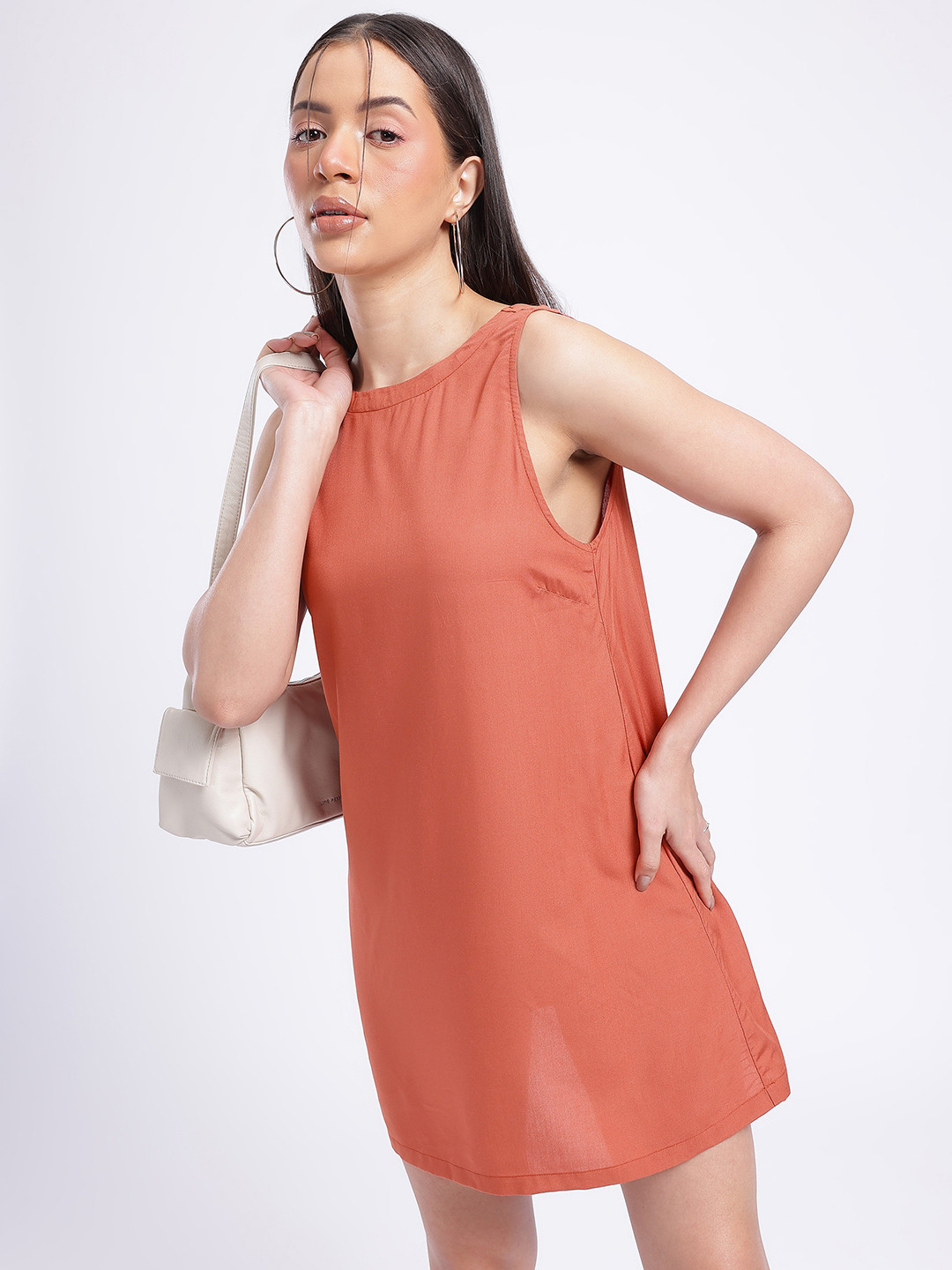 glitchez Deep Back Mini A-Line Dress