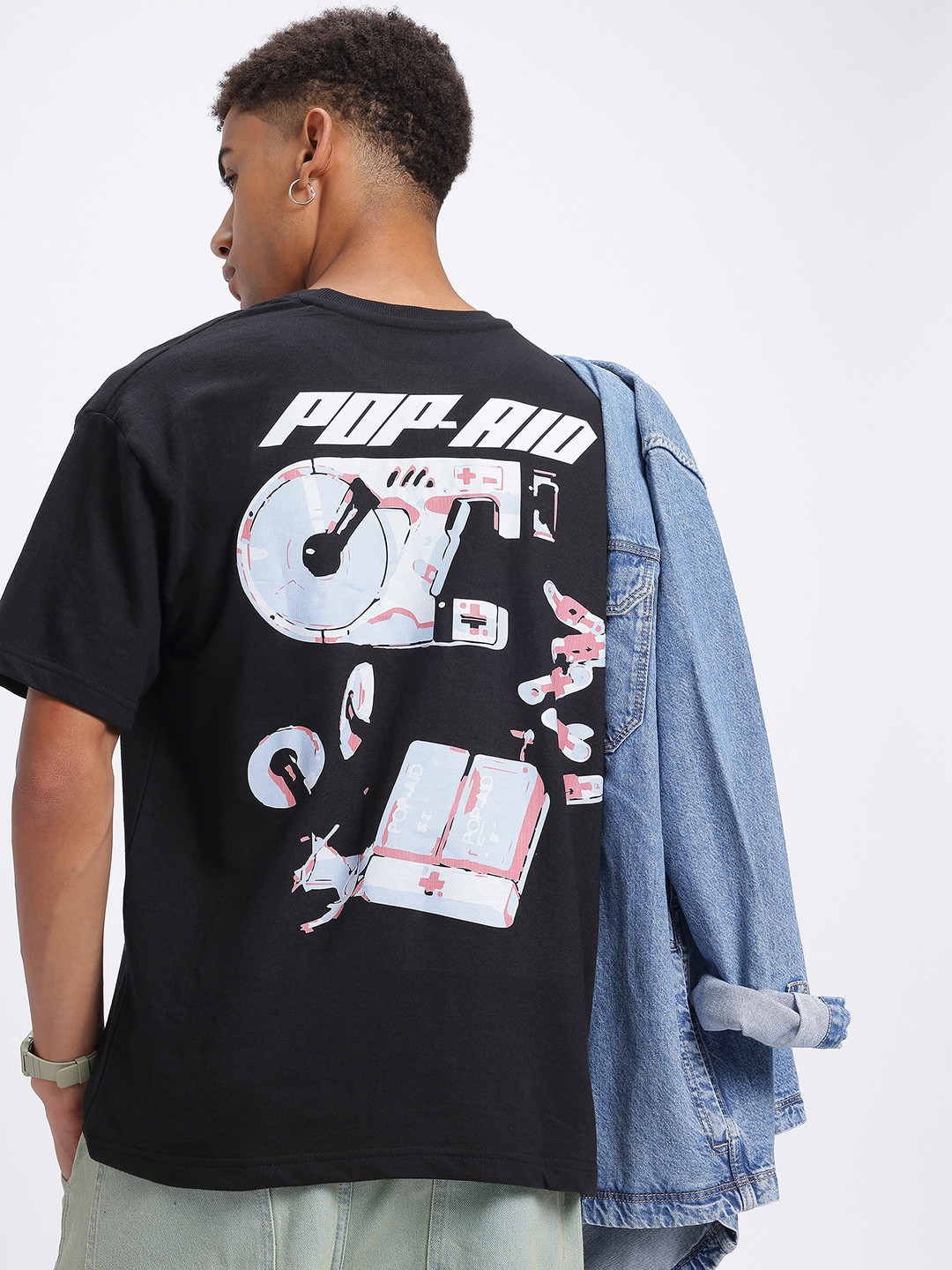 glitchez Printed Oversize T-shirt