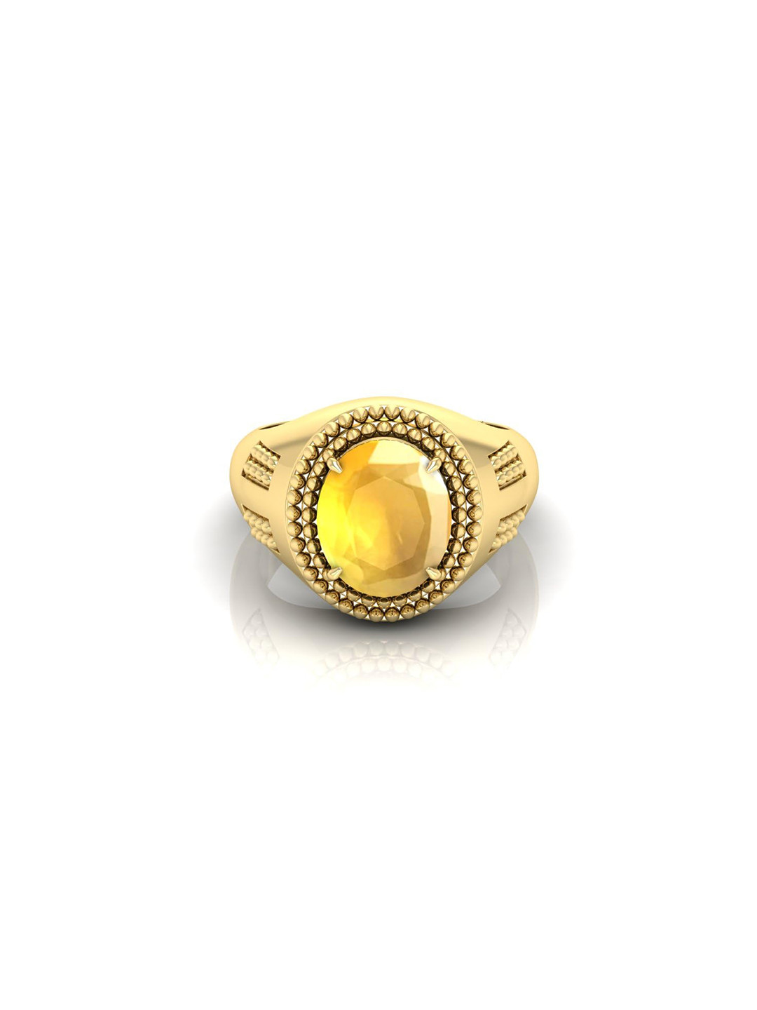 RRVGEM Yellow Sapphire Finger Ring