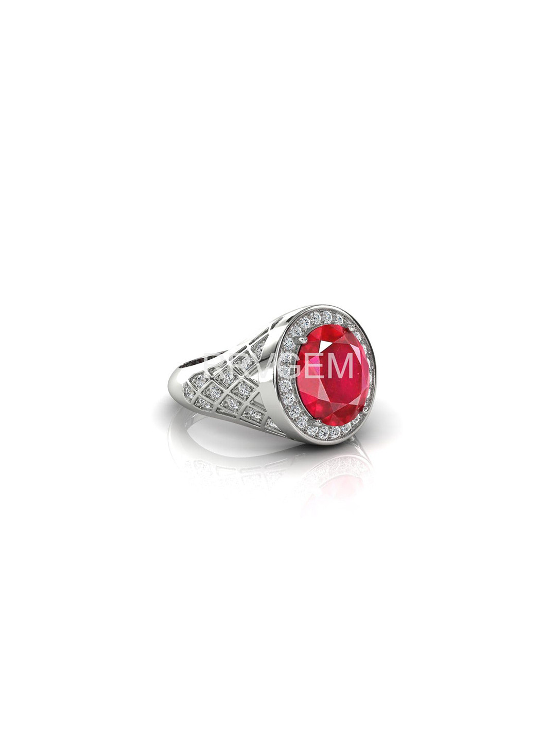 RRVGEM Ruby 3.25 Ratti 3.70 KT Finger Ring