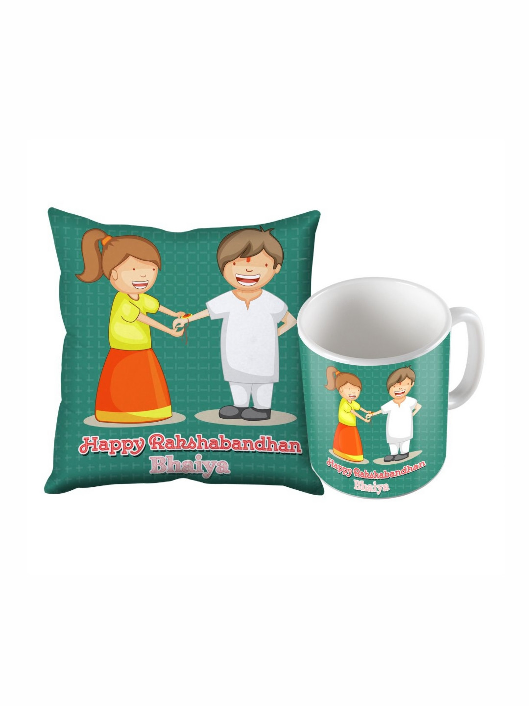 SKYTRENDS Multi Graphic Satin Washable 2 Square Cushion Covers -12x12In