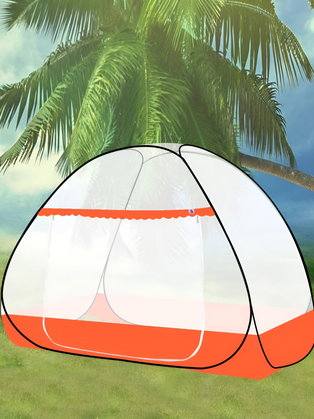 Silver Shine Transparent King Size Tent Mosquito Net