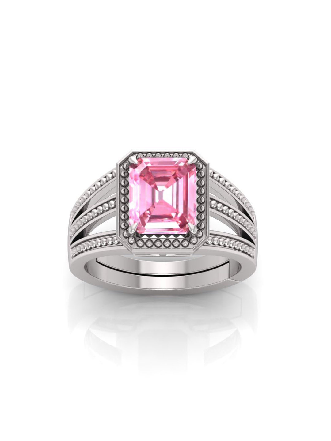 RRVGEM 6.00 KT Pink Sapphire Gemsto Finger Ring