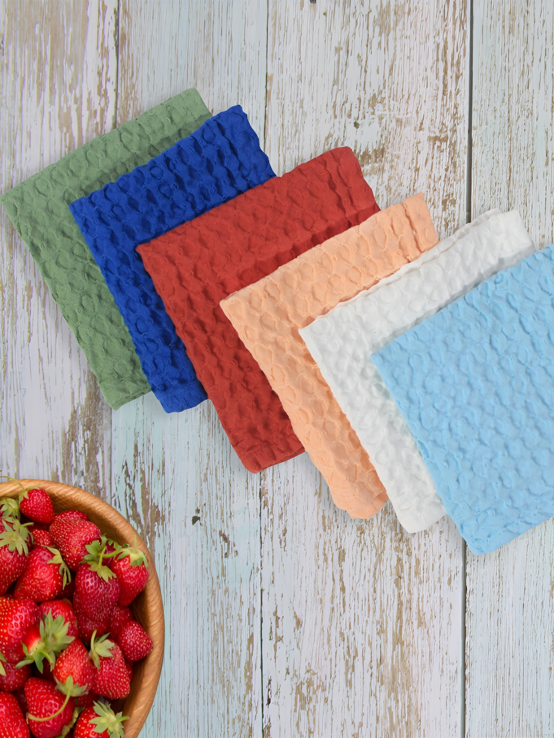 Cotton Candy 6 Pieces Printed Cotton Table Napkins