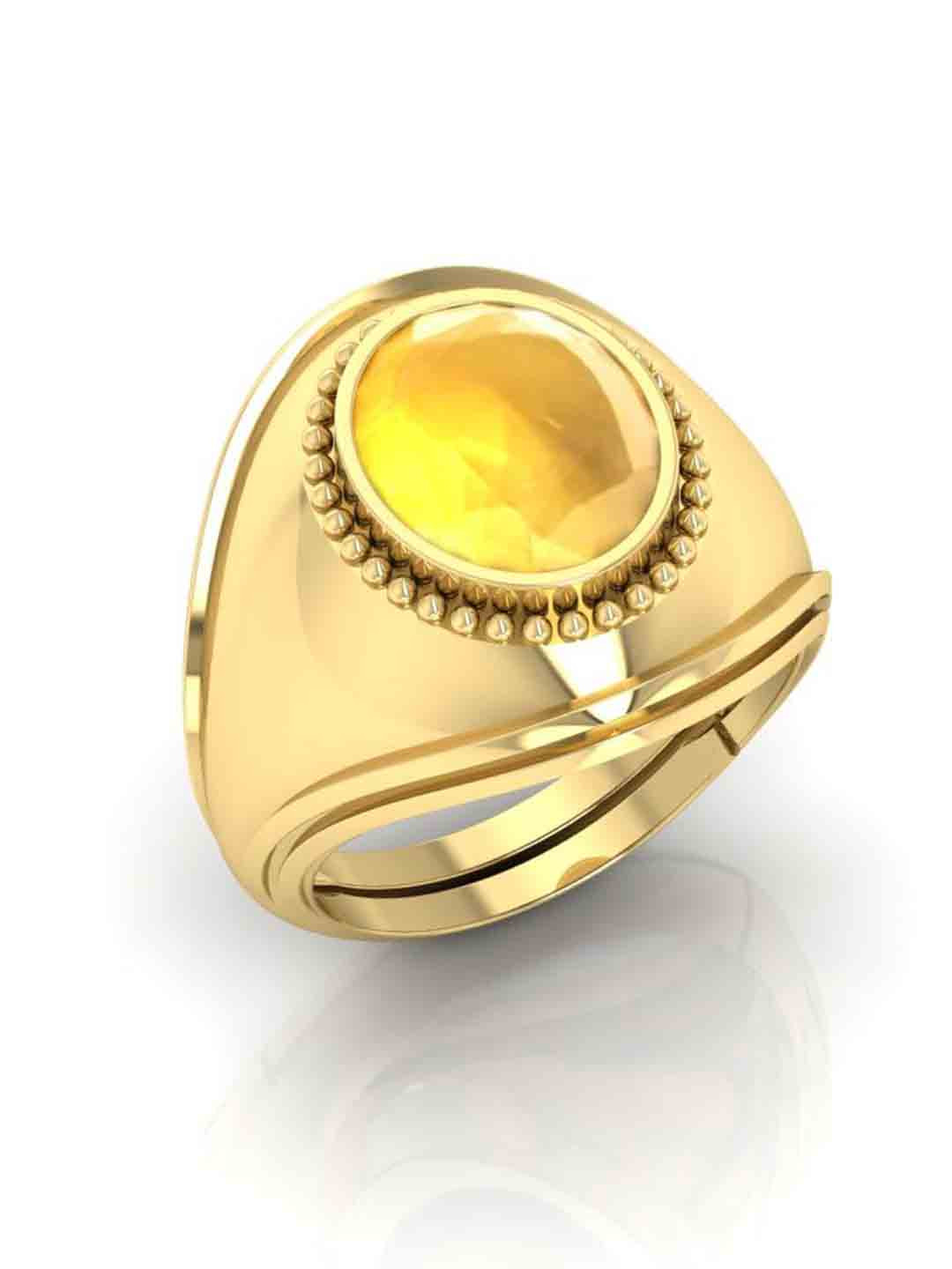 RRVGEM 8.25 Ratti Yellow Sapphire Ring