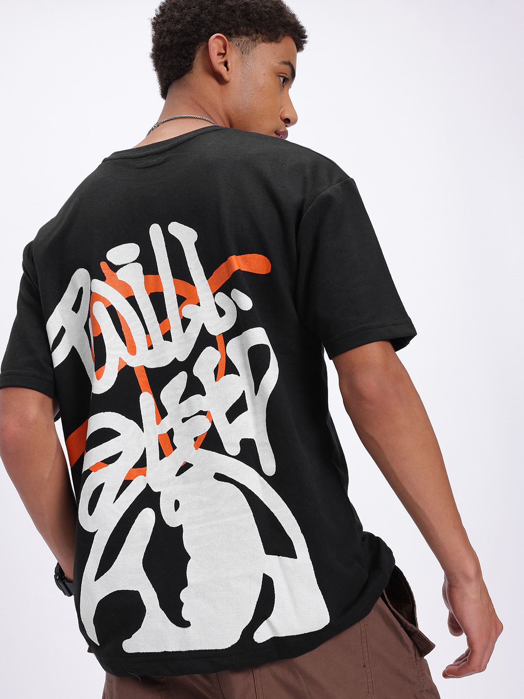 glitchez Mood Ring Threads Printed Oversized Fit T-shirt