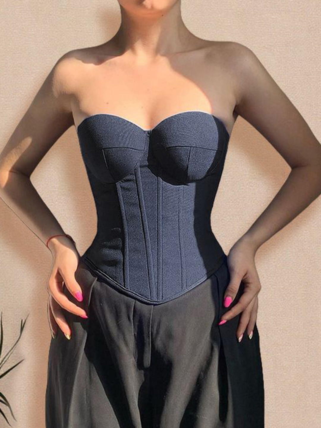 StyleCast Women Off-Shoulder Corset Top