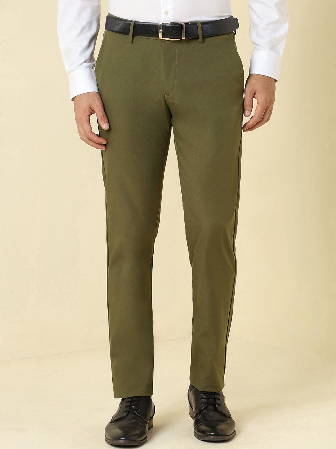 Allen Solly Men Slim Fit Mid-Rise Trousers