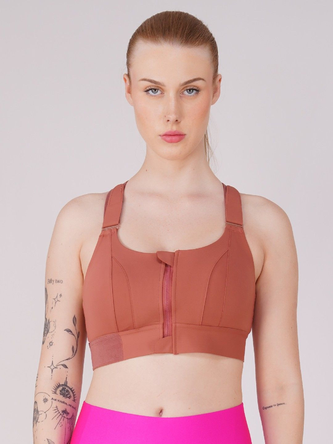 TOMKOT Women Velcro Straps Back Sports Bra