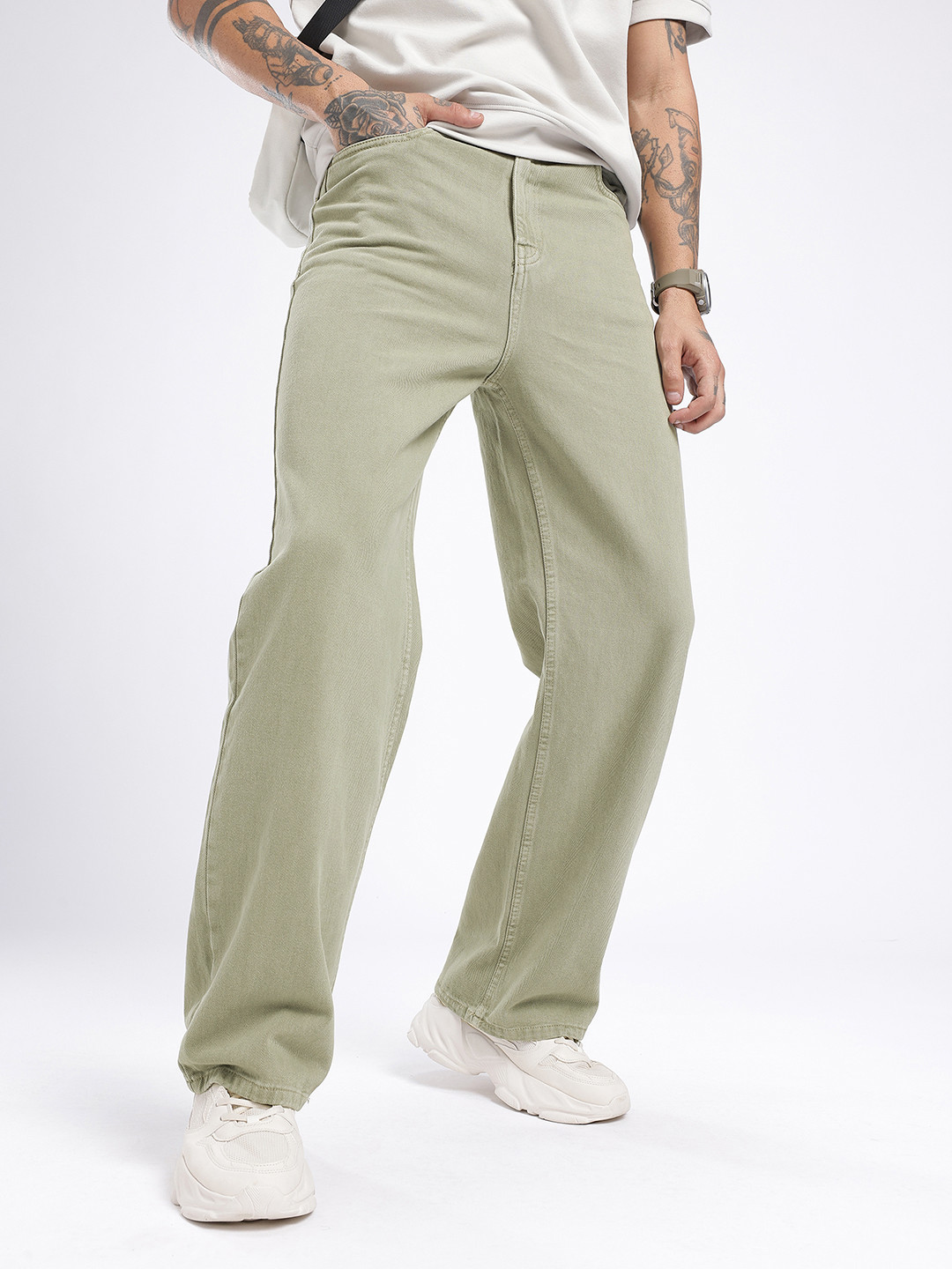 glitchez Men Timeless Classic Straight Jeans