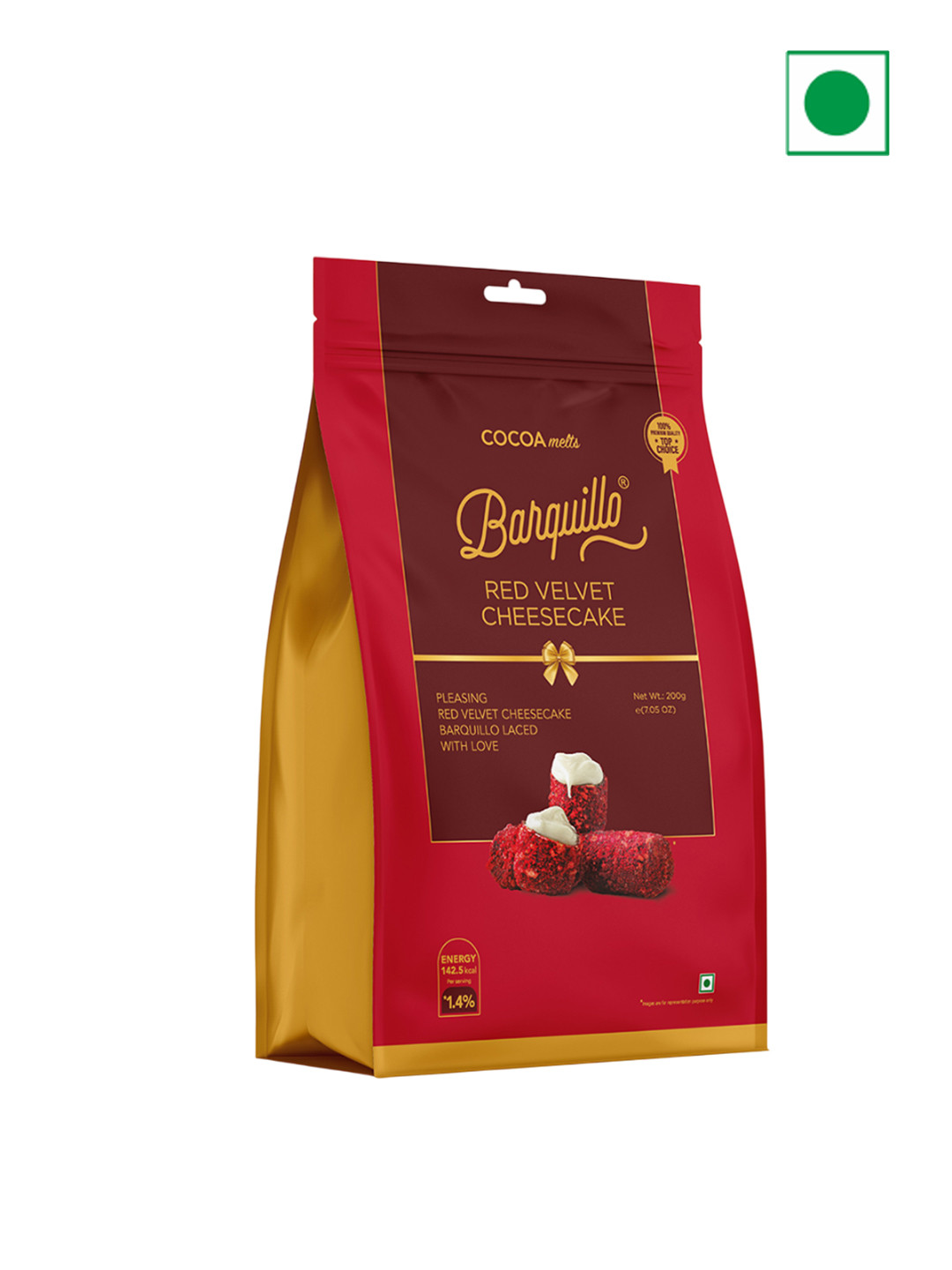Barquillo 10 Pcs Red Velvet Cheesecake Chocolate Biscuit Rolls 200g