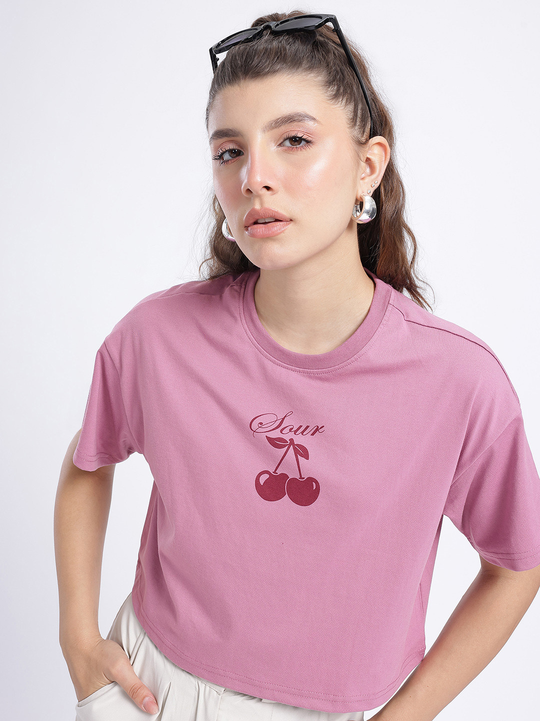 glitchez Printed Boxy Tee