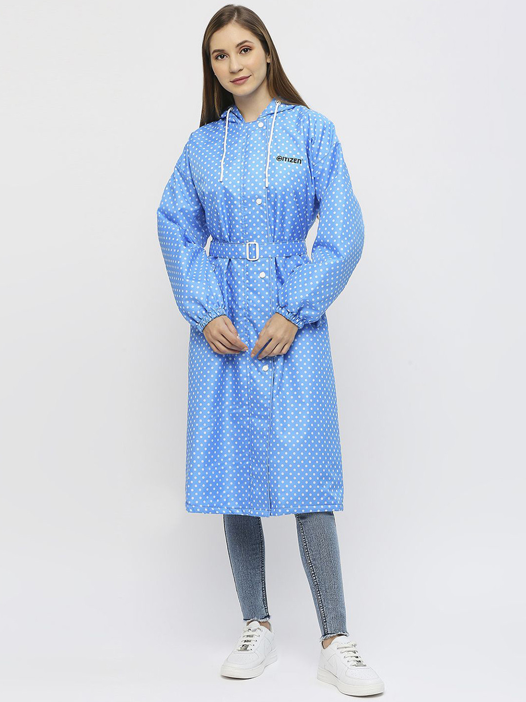 Citizen Polka Dots Designed Women Raincoat
