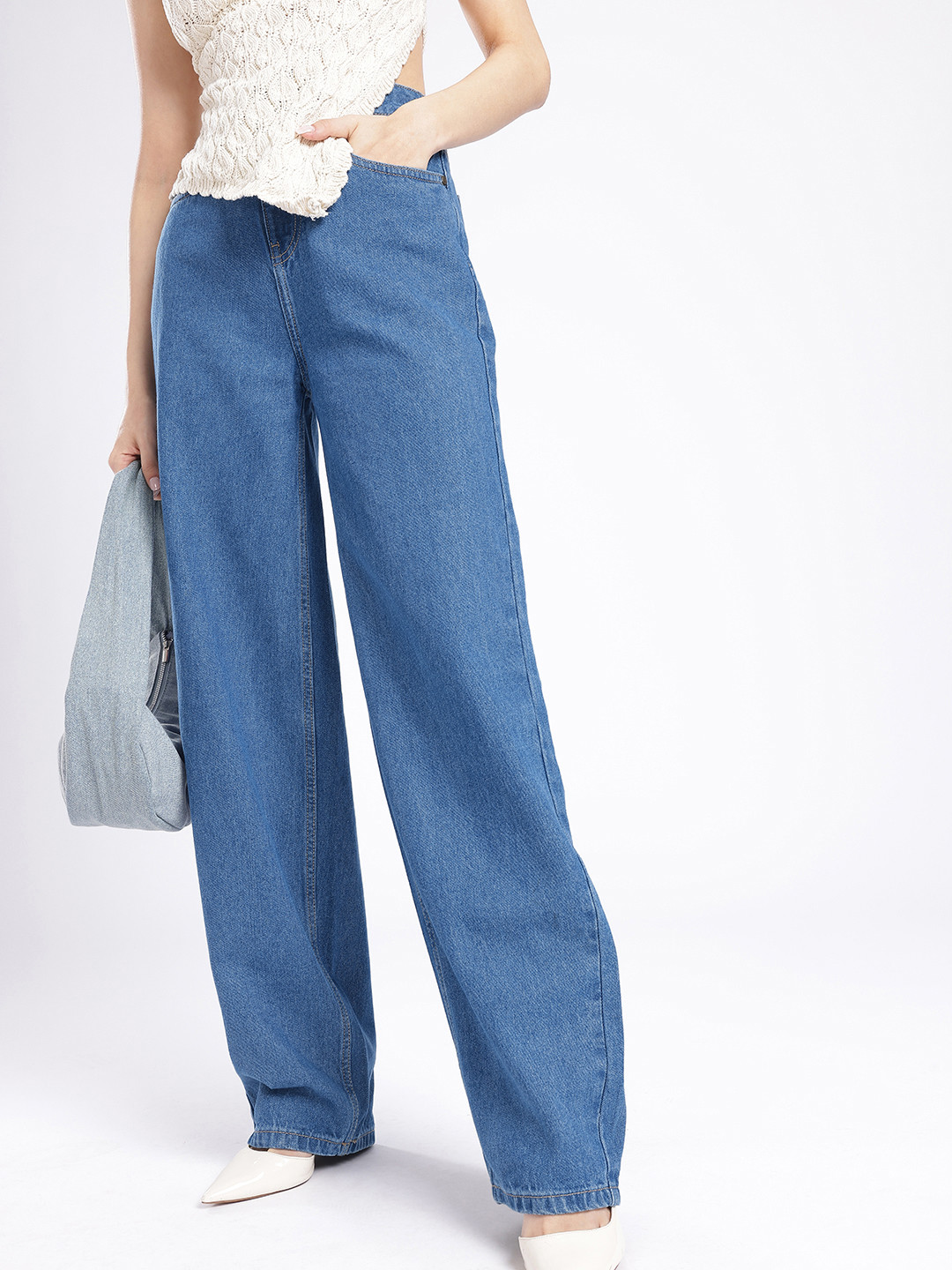 glitchez Women Relaxed Barrel Jeans