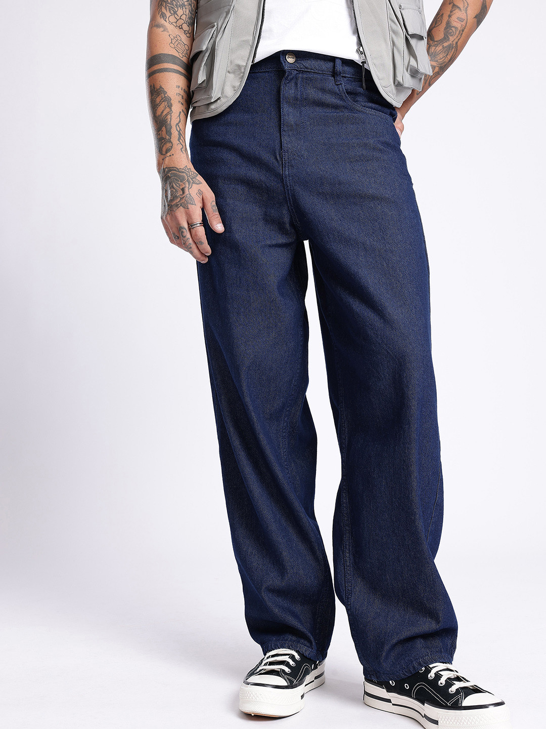 glitchez Men Dark Relaxed Fit Jeans