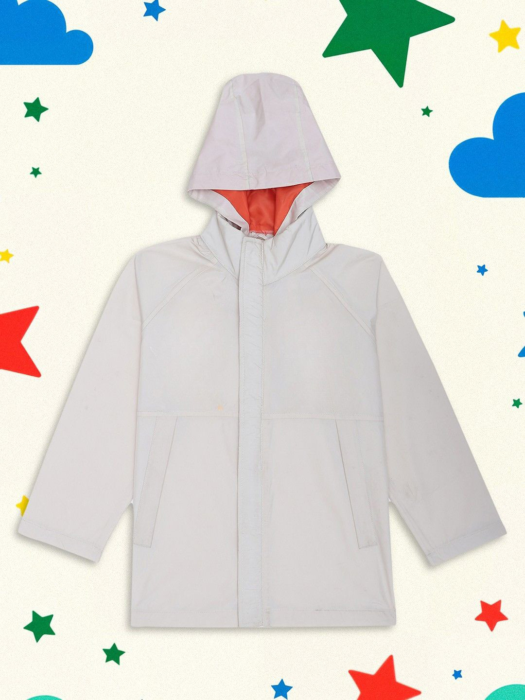 HOUSE OF VEDAS Kids Waterproof Rain Jacket With Hood