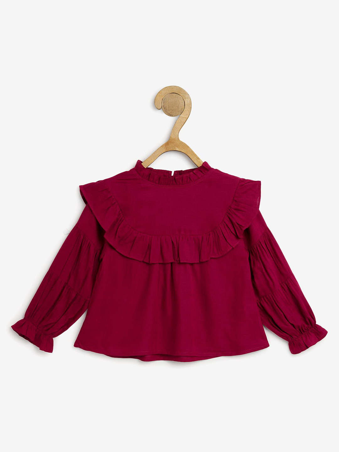 Chuppan chupai Girls Bell Sleeves Ruffles Top
