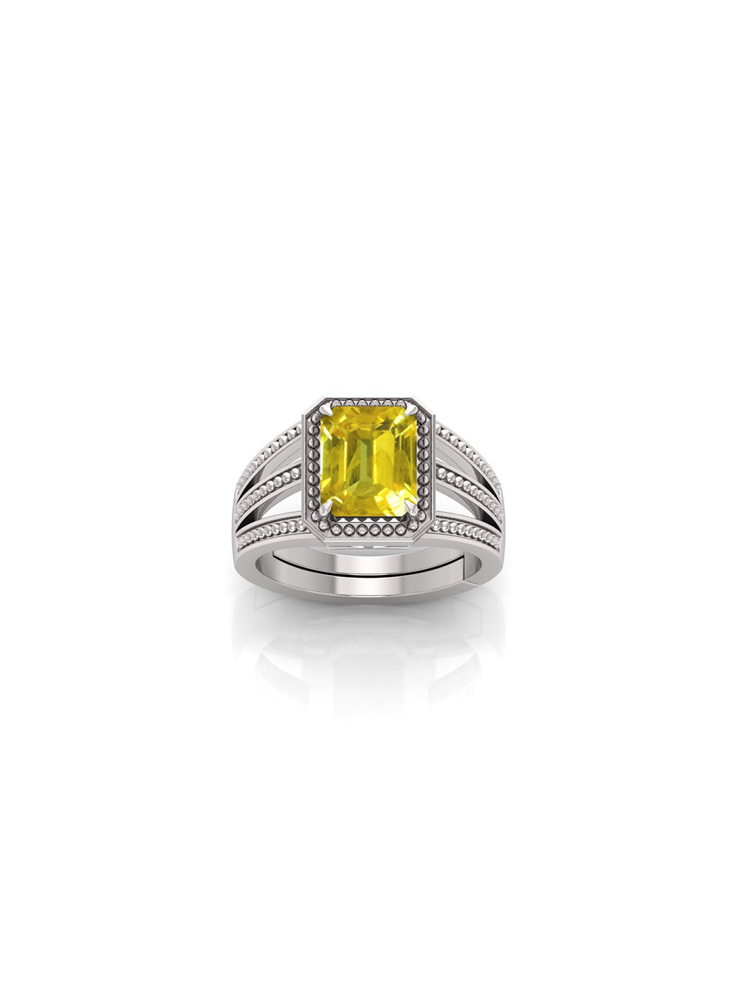 RRVGEM Unheated Untreated 10.25 Ratti Silver Plated Ring