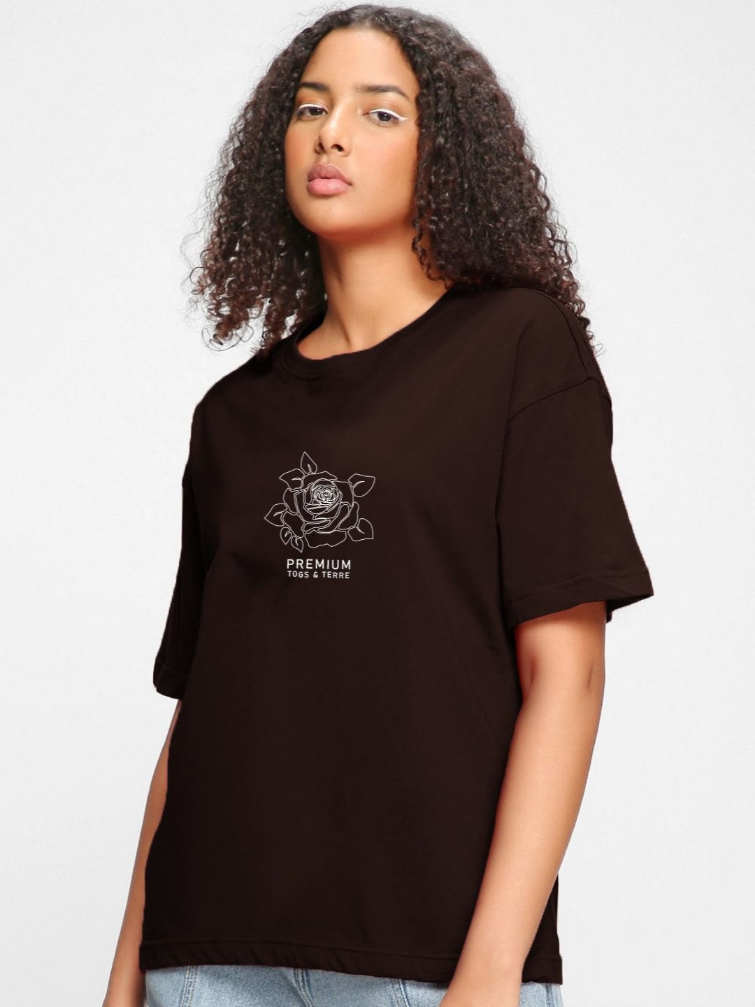 TOGS & TERRE Typography Printed Organic Cotton T-shirt