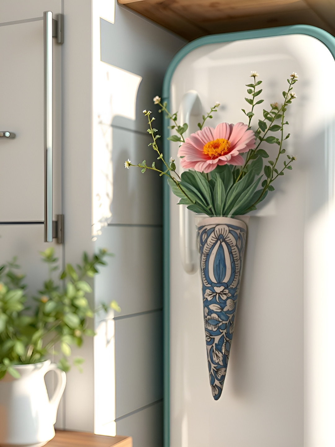 Kraftlik Handicraft Blue Ceramic Vases