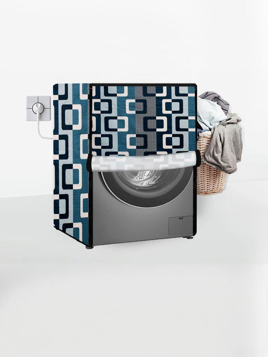 Stylista Blue PVC Washing Machine Cover
