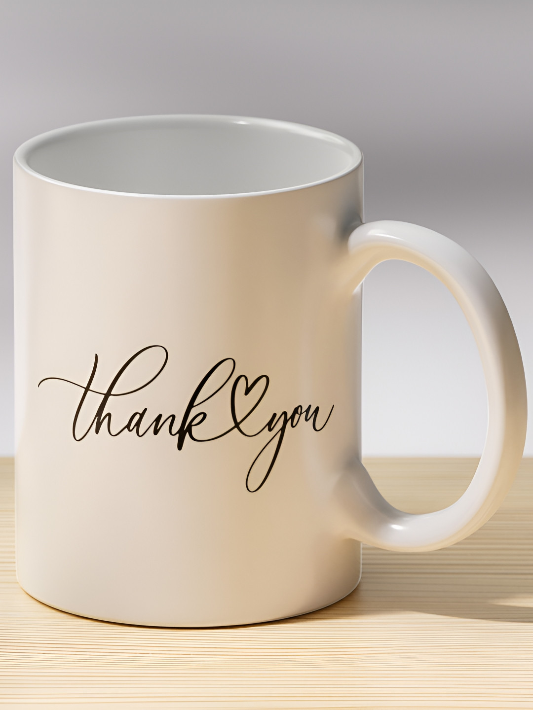 Gift4You Unique Patterned White Typography Ceramic Microwave Safe Cup-350ml