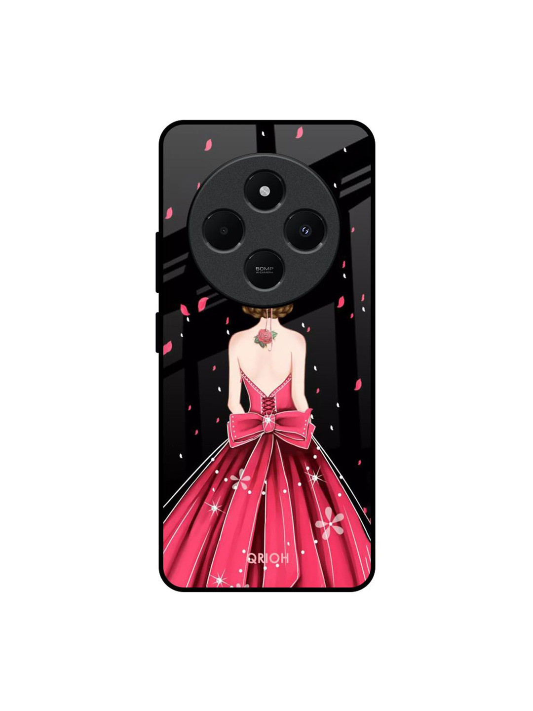 QRIOH Fashion Princess Printed Redmi 14C 5G Impact Resistant Back Case