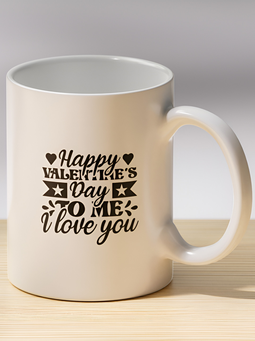 Gift4You Collapsible Multicoloured Typography Ceramic Microwave Safe Cup-350ml