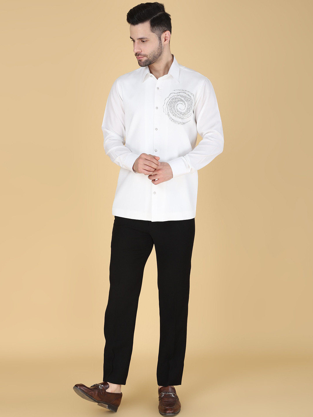 Denis Parkar Custom Embellished Party Shirt