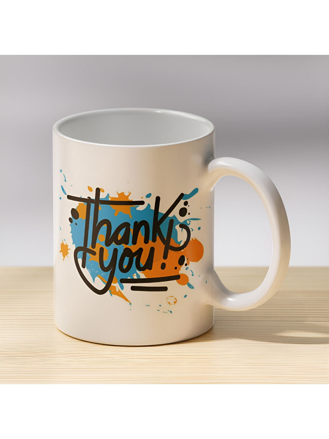 Gift4You Cute Animal-Themed With Hidden Surprise White Typography Ceramic Microwave Safe Cup-330ml