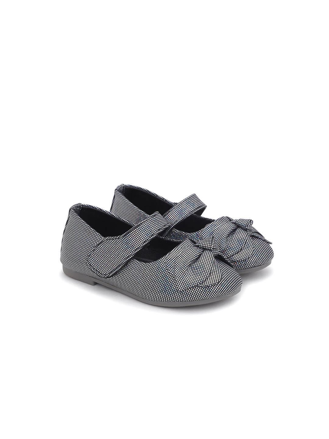 Superminis Girls Bow Design Printed Mary Jane Flats