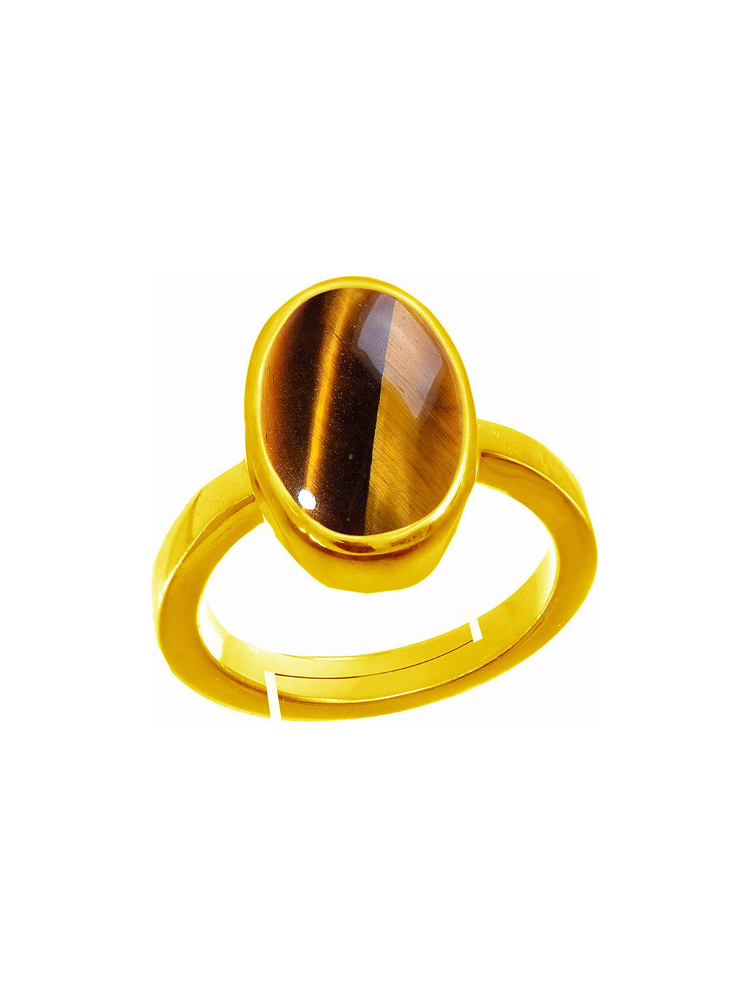 RRVGEM 12.25 Ratti Tiger Eye Stone Finger Ring