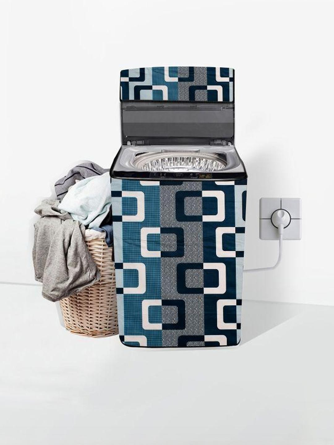 Stylista Blue PVC Washing Machine Cover