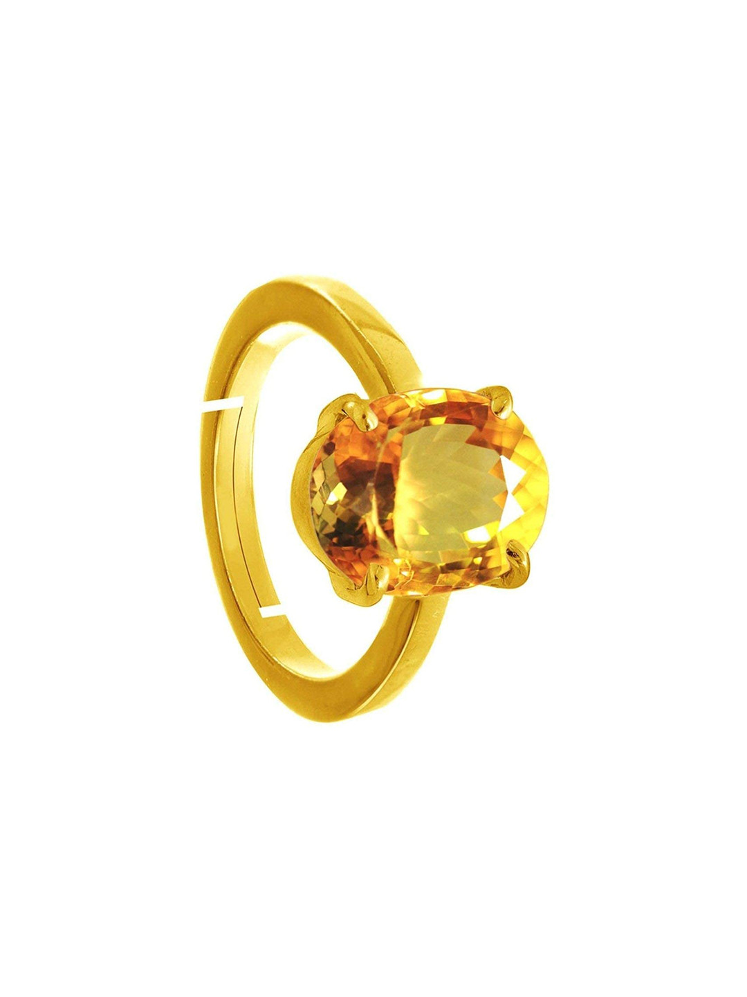 RRVGEM Unheated Untreated 8.25 Ratti to 9.25 Ratti Citrine Ring Sunela