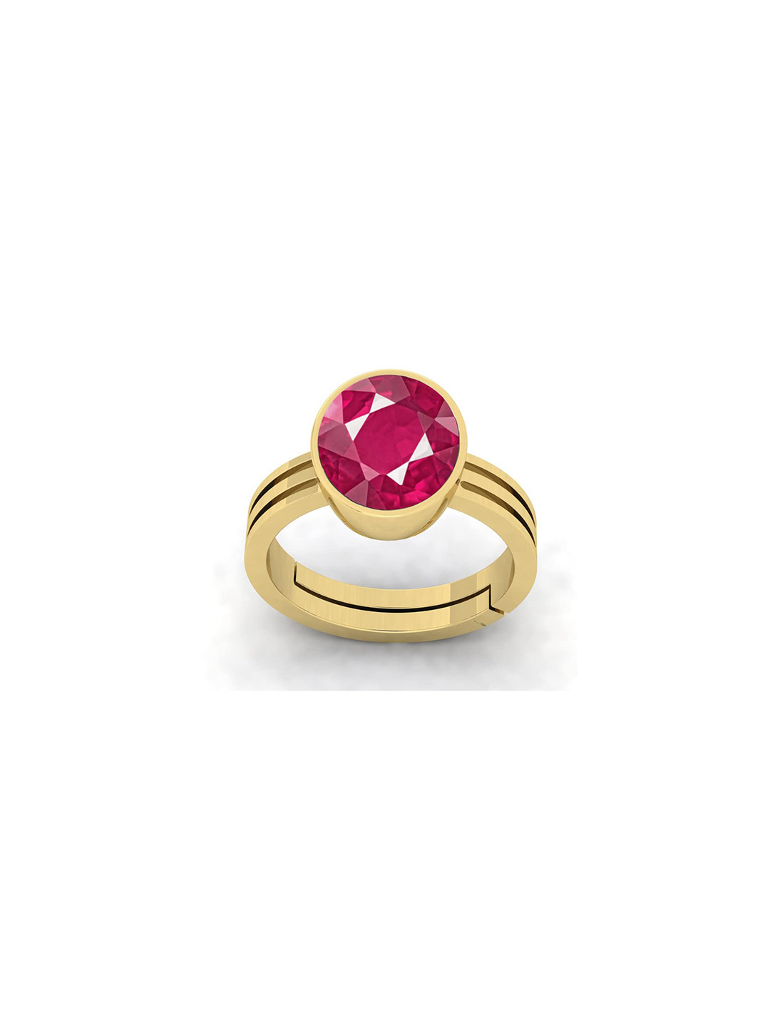 RRVGEM 9.25 Ratti A+ Quality Ruby Adjustable Ring
