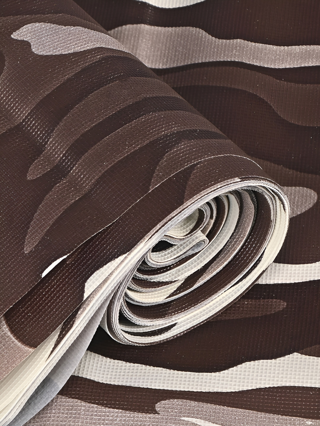 Aura Brown 10 Meter PVC Kitchen Shelf Liner Cupboard Mat