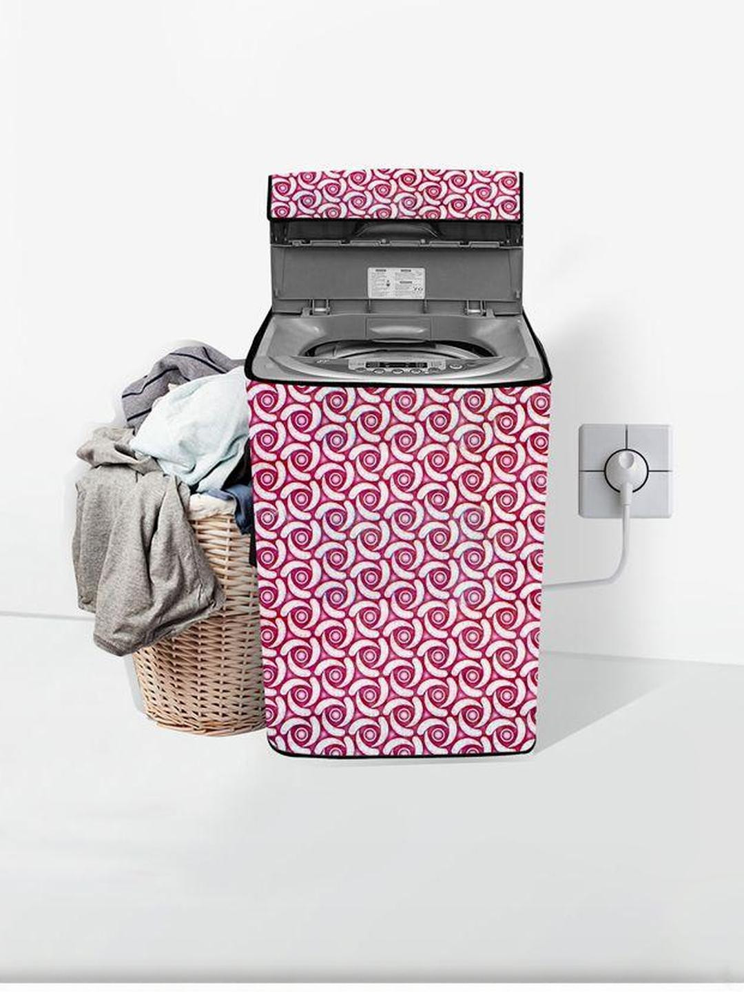 Stylista Pink PVC Washing Machine Cover
