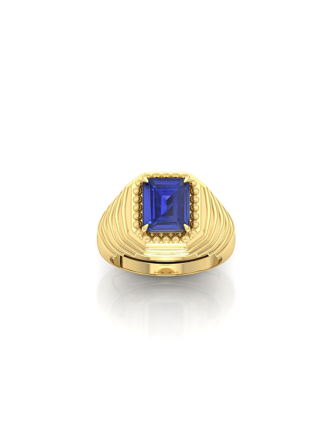 RRVGEM 7.00 Ratti Blue Sapphire Oval Mixedcut Ring