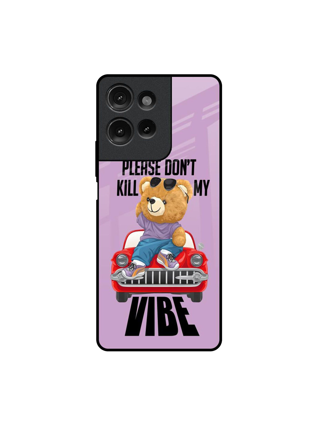 QRIOH Don't Kill My Vibe Printed Motorola G75 5G Impact Resistant Back Case