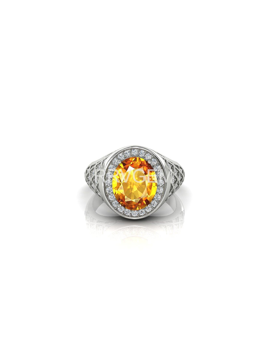 RRVGEM Citrine 6.50 Ratti Ring